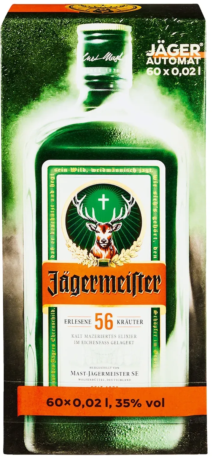 Jägermeister Minis Bigpack 35,0 % vol 20 ml, 60er Pack