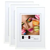 Ideal Trend New Lifestyle Bilderrahmen Weiß 40x60 cm 3er Set