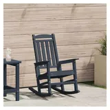 vidaXL Schaukelstuhl für den Garten Marineblau 92 x 70 x 108 cm blau