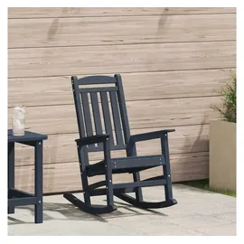 vidaXL Schaukelstuhl für den Garten Marineblau 92 x 70 x 108 cm blau