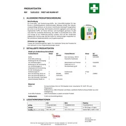 CEDERROTH Erste Hilfe Kit Verbrennungen 51011008