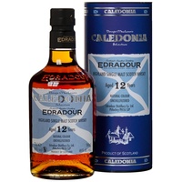 Edradour | Caledonia | Single Malt Whisky | 700 ml | 46% Vol. | 12 Jahre gereift | Cremig-süße Noten | Geschmack von Datteln, Trauben & Vanille | Ausschließlich in Sherry-Fässern gereift