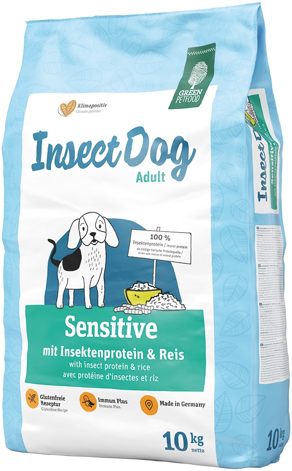 10kg Green Petfood InsectDog sensitive Hundefutter trocken