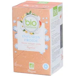 Nutrisanté Bio Kalter Kräutertee Mango-Pfirsich Geschmack Verdauung