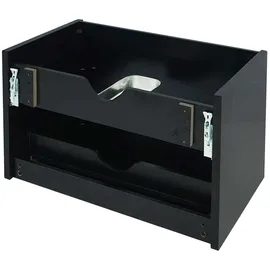 Mendler Waschbeckenunterschrank HWC-B19, Waschtischunterschrank Waschtisch Badezimmer, hochglanz Soft-Close 50x60cm ~ schwarz