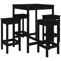 vidaXL Gartenbar-Set 5-tlg. Schwarz