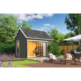 Lasita Maja Gartenhaus Murano 2 4,30 x 3,36 m Grün