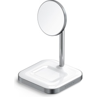 Satechi 2-in-1 Wireless Charging Stand silber (ST-WMCS2M)