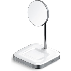 Satechi 2-in-1 Wireless Charging Stand silber (ST-WMCS2M)
