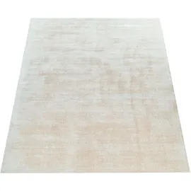 Paco Home Teppich Handgefertigt Hochwertig 100% Viskose, Vintage Aufällig Meliert In Creme, Grösse:120x170 cm