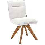 Johann Jakob Stuhl, Creme, Holz, Textil, Wildeiche, massiv, Stativgestell, 47x87x62 cm, Stoffauswahl, Typenauswahl, Gestellauswahl, Sitzfläche 180° drehbar, automatische Rückholfunktion, Esszimmer, Stühle, Esszimmerstühle, Vierfußstühle