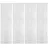 HOME WOHNIDEEN JENNA Schiebegardine Klettband 57 x 245 cm Beige/Weiß 4 St.