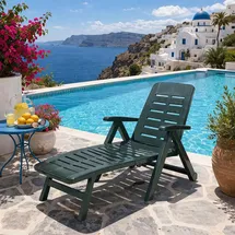 Mojawo Sonnenliege 189 x 72 x 60 cm Grün