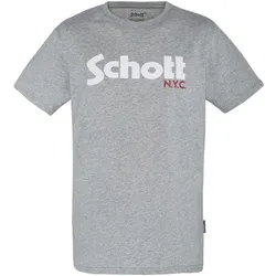 Schott T-Shirt Logo Kurzarmshirt