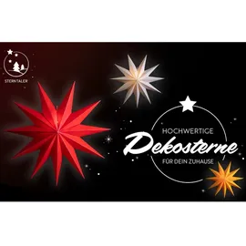 Sterntaler Stern 11 Zacken rot 100 cm