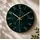 wall-art Wanduhr 30 cm grün
