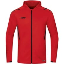 Jako Challenge Trainingsjacke mit Kapuze rot/schwarz XXL