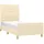 vidaXL Bettgestell 100 x 200 cm Creme