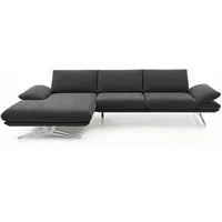 KOINOR Ecksofa Elements Stoff Schwarz