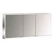 EMCO prime Aufputz-Lichtspiegelschrank 949706287 1400x700mm, 3-türig, aluminium/spiegel