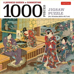 A Japanese Garden in Summertime - 1000 Piece Jigsaw Puzzle