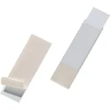 Durable Selbstklebetasche POCKETFIX für Einsteckschilder, 100 x 30 mm, 10 Stück, transparent, 807319