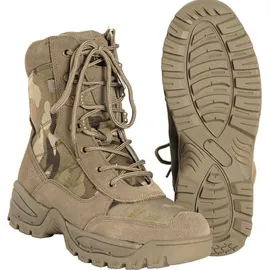 Mil-Tec Tactical Boot M.ykk Zipper Multicam, 45 EU