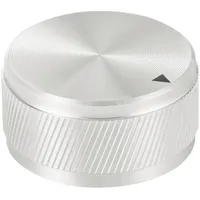 TRU Components TC-11613824 Drehknopf mit Knopfmarkierung Silber (Ø x