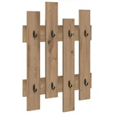 vidaXL Nachttisch Artisan-Eiche 60 x 3 x 82 cm Braun