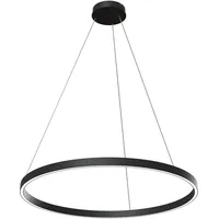 MAYTONI DECORATIVE LIGHTING Stilvolle LED Hängeleuchte, Rund, Ring, Schwarz, Höhenverstellbar, 1-flammig, hell, Modernes Design, LED inklusiv, 4000K, 2561LM, 42W