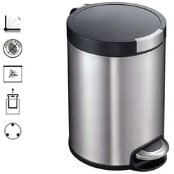 Aliseo PRESTIGE Hygieneeimer rund 5 Liter - Kunststoffdeckel