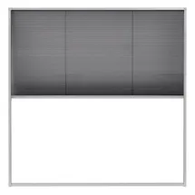 vidaXL Insektenschutz-Plissee für Fenster 120 x 120 cm Grau/Schwarz