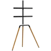 Kalb Material Für Möbel kalb TV Standhalter Buche - VESA bis max. 600x400 für 45-65 Zoll max. 40kg Schwarz
