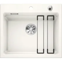 Blanco Etagon 6 kristallweiß glänzend + Excenterbetätigung + InFino