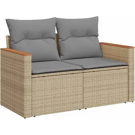 vidaXL Garten-Lounge-Set 9-tlg. beige