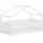 ML-Design Hausbett 90 x 200 cm Kiefer massiv weiß