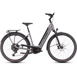 Cube Supreme Hybrid SLX 625 grey ́n ́lunar | 46cm | E-Cityräder - schwarz/grau