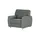 Smart Relaxsessel Valencia Flachgewebe 96 x 90 x 93 cm Grau