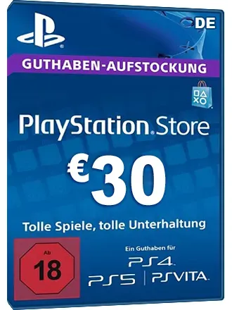 PSN Card 30 Euro [DE] - Playstation Network Guthaben