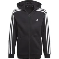 Adidas Essentials 3-Streifen Kapuzenjacke Black / White 128
