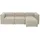 58 aufm Kessel SOFA mit Longchair links Kattrina Flachgewebe creme | Gr.: onesize