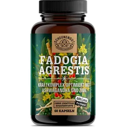 Scheunengut® Fadogia Agrestis | Hochdosierter 10:1 Extrakt optimiert mit Ashwagandha und Zink Kapseln 60 St