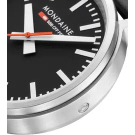 Mondaine MST.41020.LBV.2SE Herrenuhr SBB stop2go mit Veganem Band Herrenarmbanduhr