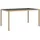 vidaXL Gartentisch 150x90x75 cm Gehärtetes Glas Poly Rattan Beige