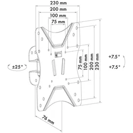 Schwaiger TV Wandhalter Motion 1 bis 25 kg