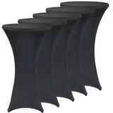 nyvi Stehtischhusse 5er 80-85 x 110-120 cm Schwarz