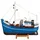 ib laursen Kutter Schiff Blau (23,5x6,7x23cm)