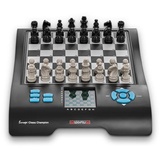 Millennium Europe Chess Champion M800 - Schachcomputer + 7 weitere Spiele (Dame, Halma, 4 gewinnt, Reversi, etc.) für Einsteiger und Kinder. Mit praktischem Figurenfach für Reisen und unterwegs.