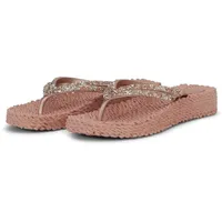 Ilse Jacobsen - Damen - Zehentrenner - CHEERFUL15 - Leicht & flexibel, modische Plateausohle, Massageeffekt, mit Glitzer - 38 EU