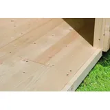 Karibu Fußboden für Sockelmaß 340 cm x 230 cm Natur